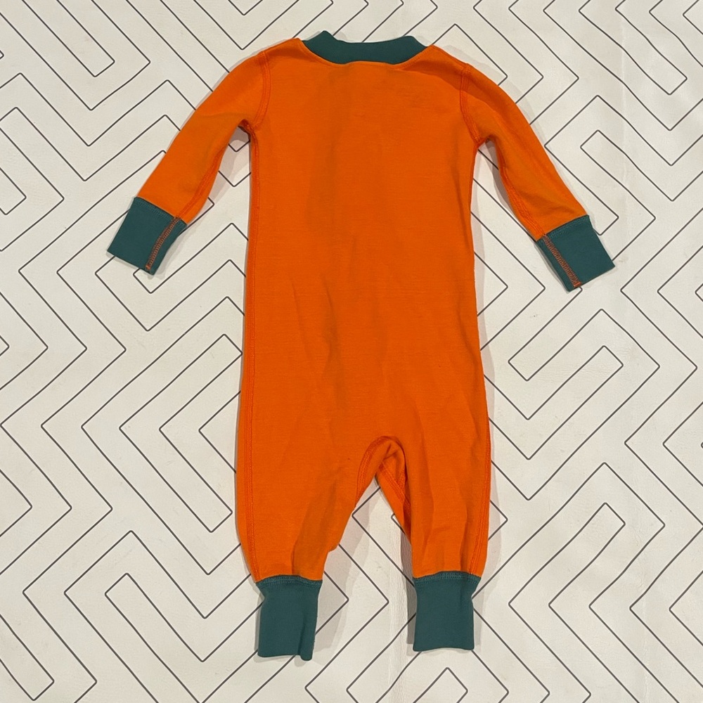 Hanna Andersson Halloween Jack-O-Lantern Zipper Pajama - Picture 9 of 9
